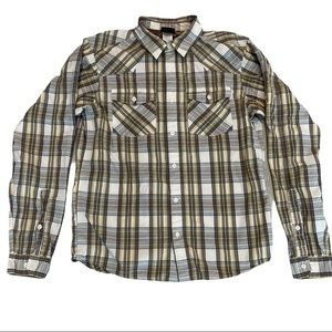 PATAGONIA Long Sleeve Button Up Plaid Shirt Size S